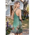thumbnail image 2 of Ekouaer 2 Pack Nightgowns for Women Racerback Sleeveless Night Shirt Sexy Sleep Dress Spaghetti Strap Sleepwear, 2 of 5