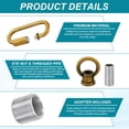 thumbnail image 4 of 1 Pack M10 Kit d'Écrou de Levage, Vis Anneau, 88 lbs Bronze Doré, 4 of 7