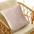 thumbnail image 4 of Ohufall 17.72x17.72 Inches Elastic Velvet Throw Pillow Cover Solid Square Decorative Pillow Case, 4 of 8
