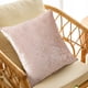 thumbnail image 4 of Funda de almohada de terciopelo elástico con cuadrados de color liso para sofá de sala de estar, tamaño 17,72 x 17,72 pulgadas, 4 of 7