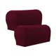 thumbnail image 2 of Fundas de reposabrazos elásticas de felpa para sofá, sillón, protector de muebles, funda elástica Rojo, 2 of 9