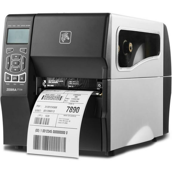 Restored Zebra ZT230 Industrial Barcode Label Printer 300 DPI, Thermal Transfer with USB/Serial Connectivity Technology - ZT23043-T01000FZ (Refurbished)