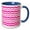 Blue/White, variant on 3drose, Hot Pink Chevron Zigzag Pattern with a Twist - Cute Patterned Zig Zags, 11oz Mug