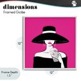thumbnail image 4 of Stupell Industries Contemporary Black Hat Glamourous Woman White Framed Giclee Art, 12 x 12, by Martina Pavlova, 4 of 8