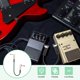thumbnail image 4 of Uxcell 1 pieza Cables de parche para guitarra 22 pulgadas Cordón de pedales 1/4 pulgada Metal Doble codo TS, 4 of 6