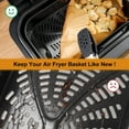 thumbnail image 2 of Air Fryer Liners for Ninja Air Fryer XL, 100Pcs Non-Stick Air Fryer Accessories Disposable Paper Liner Airfryer Parchment Liners Compatible with Ninja Smart XL Grill and Air, 2 of 3