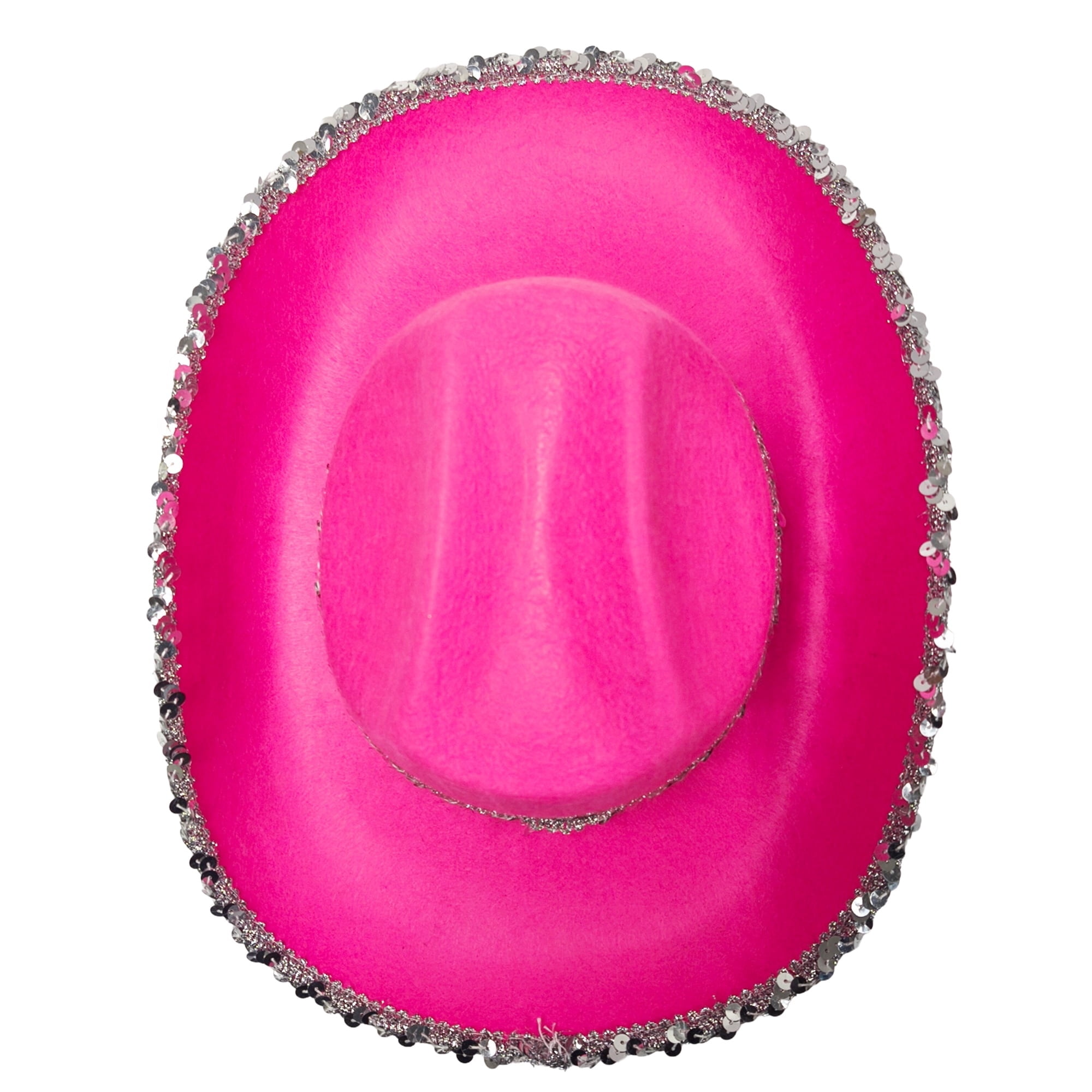Cowgirl Hat Costume Accessory for Children, Pink and Silver, Halloween by Way To Celebrate