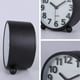 thumbnail image 5 of Reloj Despertador Analógico Silencioso, Metal Negro, Dígitos 3D Grandes, Función De Repetición, Reloj De Mesa Sin Tictac Con Luz Nocturna, Reloj Despertador De Mesita De Noche De 10,5 Cm, 5 of 5