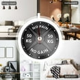 thumbnail image 4 of 50KG Print Wall Clock Circular Gym Weight Lifting Dumbbell Bodybuilding Silent Acrylic Clock, 4 of 7