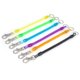 thumbnail image 1 of 20cm Long Multicolor Plastic Lobster Claw Clasp Key Chain Strap Flexible Spring Sprial Coil Cord 6 Pcs, 1 of 3