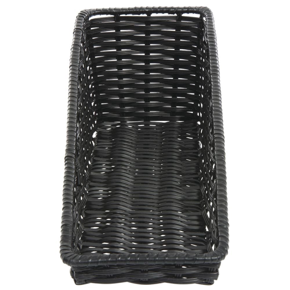HUBERT® Black Tapered Storage Basket - 7 1/2"L x 24"D x 1 1/2" to 7"H