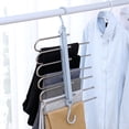 thumbnail image 4 of Multifunctional Pants Rack Trouser Hanger Multi-layer Storage Shelf Durable Space Saving Strong Wardrobe Organizers, 4 of 10