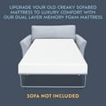 thumbnail image 4 of Heyward Sofa Twin Mattress, 4.5 in Memory Foam and Breathable Construction, 4 of 10