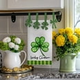 thumbnail image 5 of St Patricks Day Kitchen Towels Set of 2,Green Shamrock Clover Dish Hand Towels Seasonal Holiday St Patty''s Day Decorations, 5 of 6