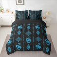 thumbnail image 2 of Feelyou Boho Mandala Damask Twin Bedding Sets 7pcs, Snake Animal Bedding Comforter Set, 2 of 8