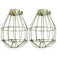 thumbnail image 1 of 2pcs Metal Lamp Cage Bulb Guard Industrial Style Metal Bulb Protector, 1 of 9