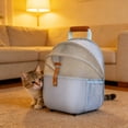 thumbnail image 5 of Yhmxh Mochila transportadora plegable y transpirable para gatos, bolsa de viaje portátil de malla para mascotas pequeñas (perros y gatos), mochila ligera y ventilada para senderismo, viajes y avent, 5 of 5