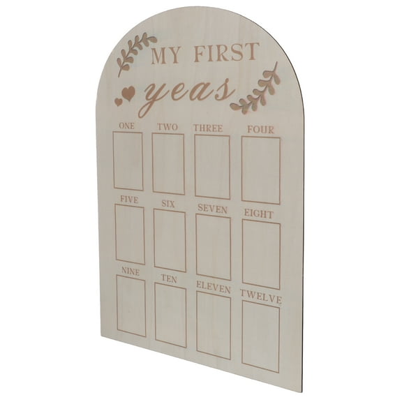 WORGEOUS  First Year Photo Frame for Baby 12 Months Picture Signs Birthday Newborn