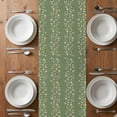 thumbnail image 4 of Table Runner 72 Inches Long for Kitchen Dining, Sage Green Floral Dresser Scarf Farmhouse, Dining Table Decorations for Wedding/Parties, Spring Flowers 14 x 72 In, 4 of 8