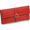 thumbnail image 1 of Fashion Red Leather Snap Buckle Jewelry Wallet (8 X 1) Made In India gm17719, 1 of 5