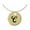 C, variant on Large Gold Tone Disc Letter - C - 3/4'' Charm Necklace, 18"+2" Extender
