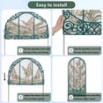 thumbnail image 6 of Floral Butterfly Arch Backdrop Cover 4 FT Retro Pink Floral Butterfly Green Glass Windows Stretchy Elastic Arch Stand Covers Spandex Arched Background Birthday Wedding Party Decoration (No Stand), 6 of 9