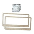 thumbnail image 3 of funtasica License Plate Frame Stainless Steel for Women Decorative Sparkly Sturdy High Performance Professional Accessories Holder Champagne, 3 of 8