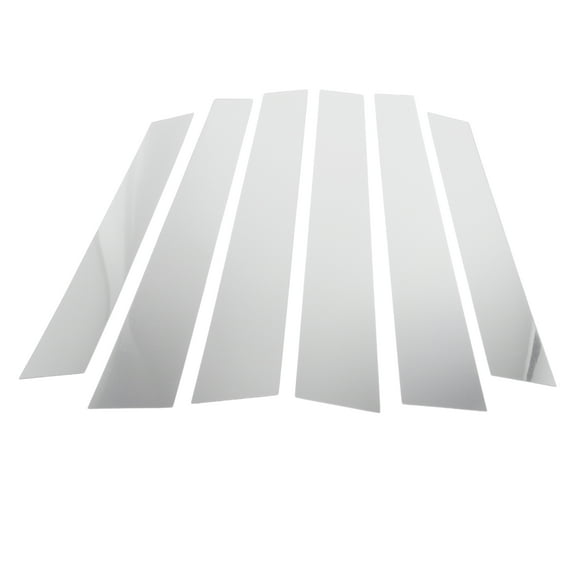 Unique Bargains 6 Pcs Door Pillar Window Trim for Honda CR-V 2007-2011 Plastic Chrome Silver Tone Replace