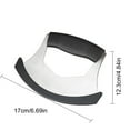 thumbnail image 3 of Stainless Steel Herb Cutter and Pizza Cutter | Curved Blade for Easy Slicing | Ergonomic Non-Slip Handle | Multipurpose Kitchen Gadget | 17x12.3cm | 1 Piece | Food Prep Tool, 3 of 9