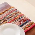 thumbnail image 3 of DecorAvenue Hand-Braided and Textured Natural Jute Table Runner Accent for Dining Room Kitchen Table Decor Jute Multi Line Cotton 13x96 inches, 3 of 5