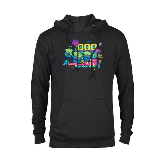 Disney and Pixar’s Toy Story Aliens Back to School - Pullover Hoodie for Adults - Customized-Black