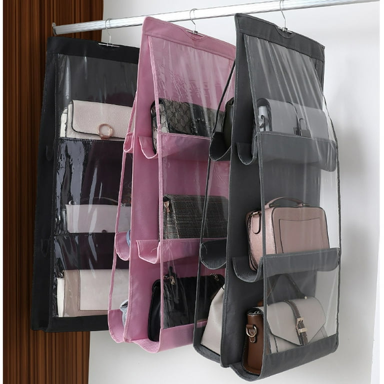 Purse Organizer for Closet Hanging Handbag Purse Storage Organizers 10  Pockets 