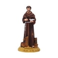 thumbnail image 2 of Saint Francis of Assisi Statue St Francis Figure Decorative Small Resin Catholic Statues Figurine Collection Home Decor Indoor Decoration, 2 of 7