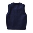 thumbnail image 3 of Children's Knitted Sweater Vest Argyle Pattern Boys And Girls, 3 of 6