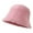 Pink, variant on vnanda Women Plush Bucket Hat Women Winter Imitation Rabbit Fur Fisherman Hat Soft Warm Adjustable Plush Bucket Hat