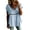 Sky Blue, variant on Paiwinds Women's V-Neck Short Sleeve Button Down Shirt Casual Loose Fit Blouse Soft Polyester Solid Color Summer Top