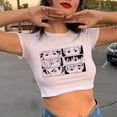 thumbnail image 3 of Haikyuu-Camiseta de Anime japonés Kuroo para mujer, Bokuto Shoyo Camiseta de Manga, camiseta creativa de voleibol, camisetas gráficas de dibujos animados, Top corto femenino, 3 of 4
