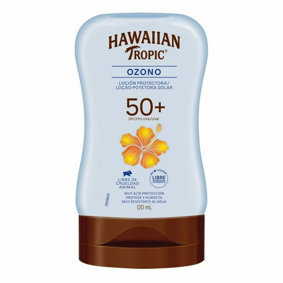 Protector solar Hawaiian Tropic Ozono FPS 50+ ozono en loción 120 ml