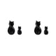 thumbnail image 4 of Wosthever Gancho en forma de animal ABS de 2 piezas, lindo, impermeable, autoadhesivo, estilo Simple, colgador de llaves para el hogar, soporte Negro 2piezas, 4 of 6