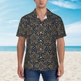 thumbnail image 4 of Star Snow Hawaiian Shirts For Men, Summer Short-Sleeve Relaxed-Fit Button-Down Shirts Large, 4 of 9