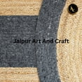 thumbnail image 5 of Jaipur Art And Craft Handmade Oval Shape Jute Area Rug with Black Border Design for Bedroom Rug Size - (4x6 Sq Feet), (48x72 Inches), (120x180 CM), 5 of 6