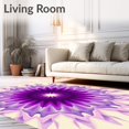 thumbnail image 2 of ODIKA 3'x5' Machine Washable Non-Slip Area Rug, Celestial Dawn Vibrant Spectacular Handsome Jewel High Traffic Rug with Pad, Purple, 660005, 2 of 8