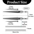 thumbnail image 2 of 2Pcs T Handle Tapered Reamer Tool, 3-13mm (1/8-1/2 Inch) & 5-16mm(1/2-5/8 Inch) Bridge Pin Hole Hand Reamer Tool, 2 of 5