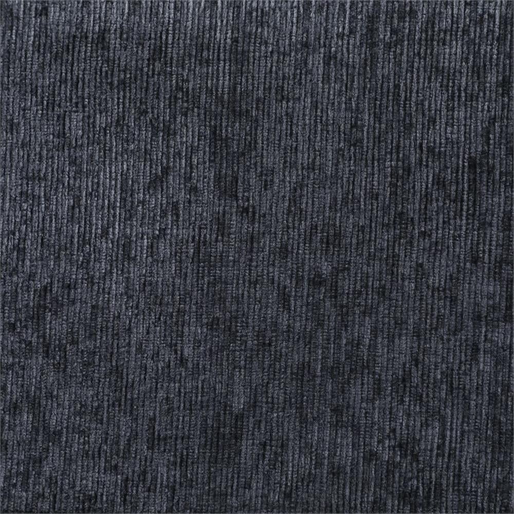 Devion Furniture 7-Piece Upholstered Modern Chenille Sectional in Black