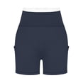 thumbnail image 6 of BUIGTTKLOP Biker Shorts Women with Pockets High Waisted Workout Belly Control Gym Running Yoga Shorts, 6 of 6