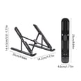 thumbnail image 4 of Dianli Laptop Stand Adjustable Foldable Aluminum Alloy Portable Notebook Riser Triangle Support Ergonomic Ventilated Foldable Stand Compatible With All Laptops Portable Stand, 4 of 7