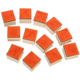 12Pcs Household Rubber Stamps Decorative Wooden Stamps Handcraft Scrapbook  Stamps 