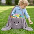 thumbnail image 6 of Free Express Easter Plush Bunny Basket With Long Floppy Ears Four Color Options Large Capacity Ideal For Easter Egg Hunts Party Favors And Spring Home Decorations, 6 of 6