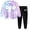 zz33-0813cmj-Light Purple, variant on Girls Clothes Tie Dte Sweetshirt Top and Legging Pants Girls Outfits Sets Back To School Outfits for Girls