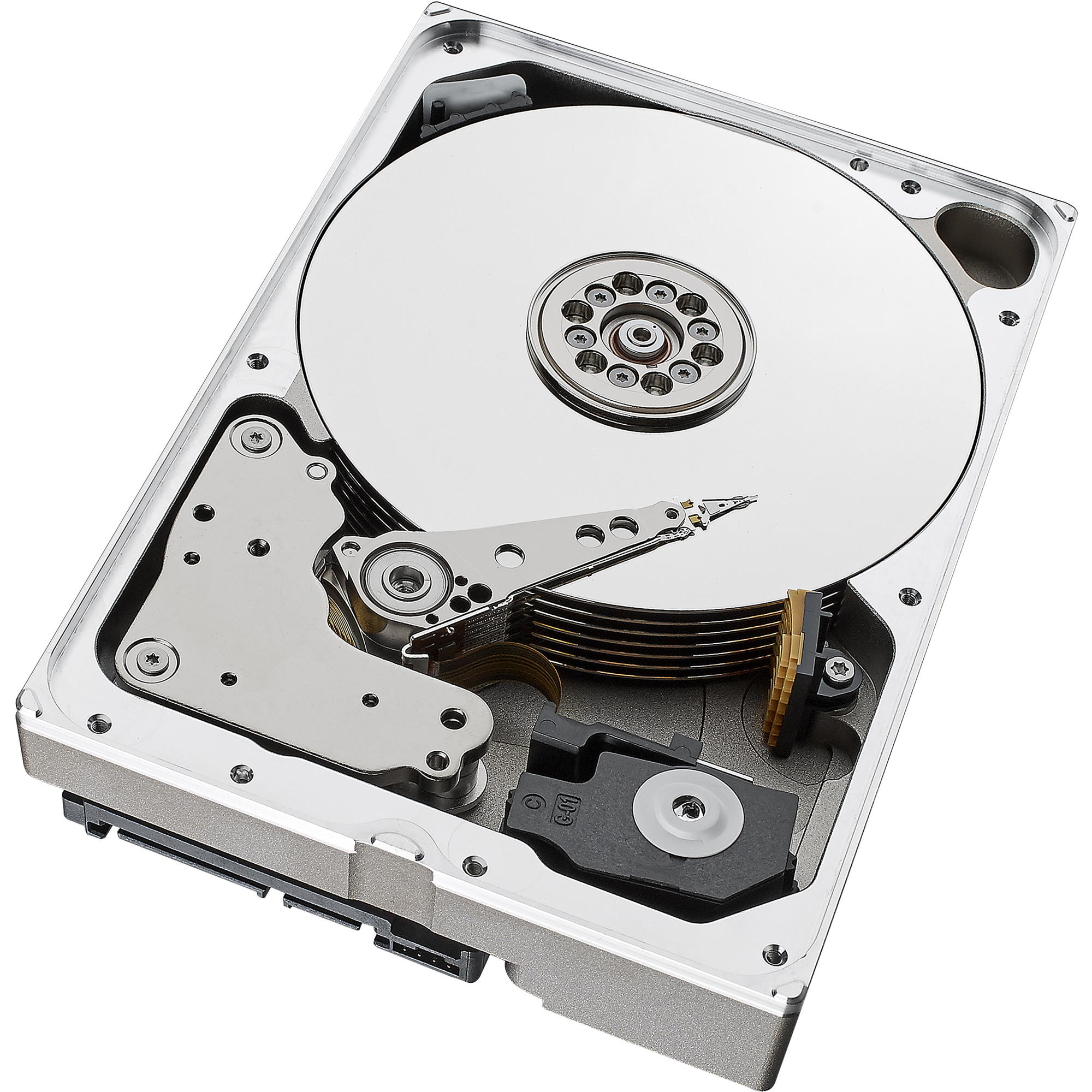 Seagate SkyHawk AI ST10000VE0004 - Hard drive - 10 TB - internal - 3.5" - SATA 6Gb/s - buffer: 256 MB - with Seagate Rescue Data Recovery - image 3 of 5